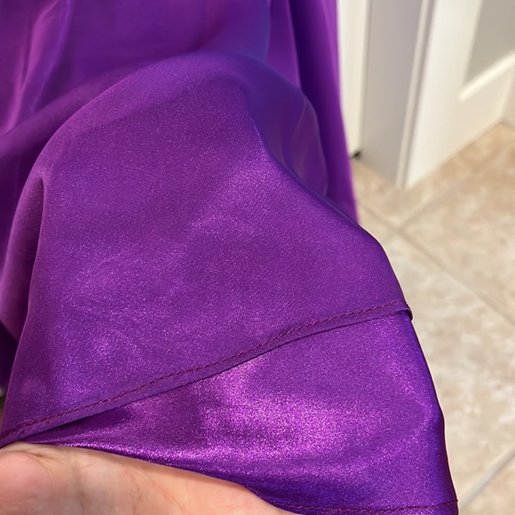 Purple Beaded Prom Dress - Picture 8 of 10